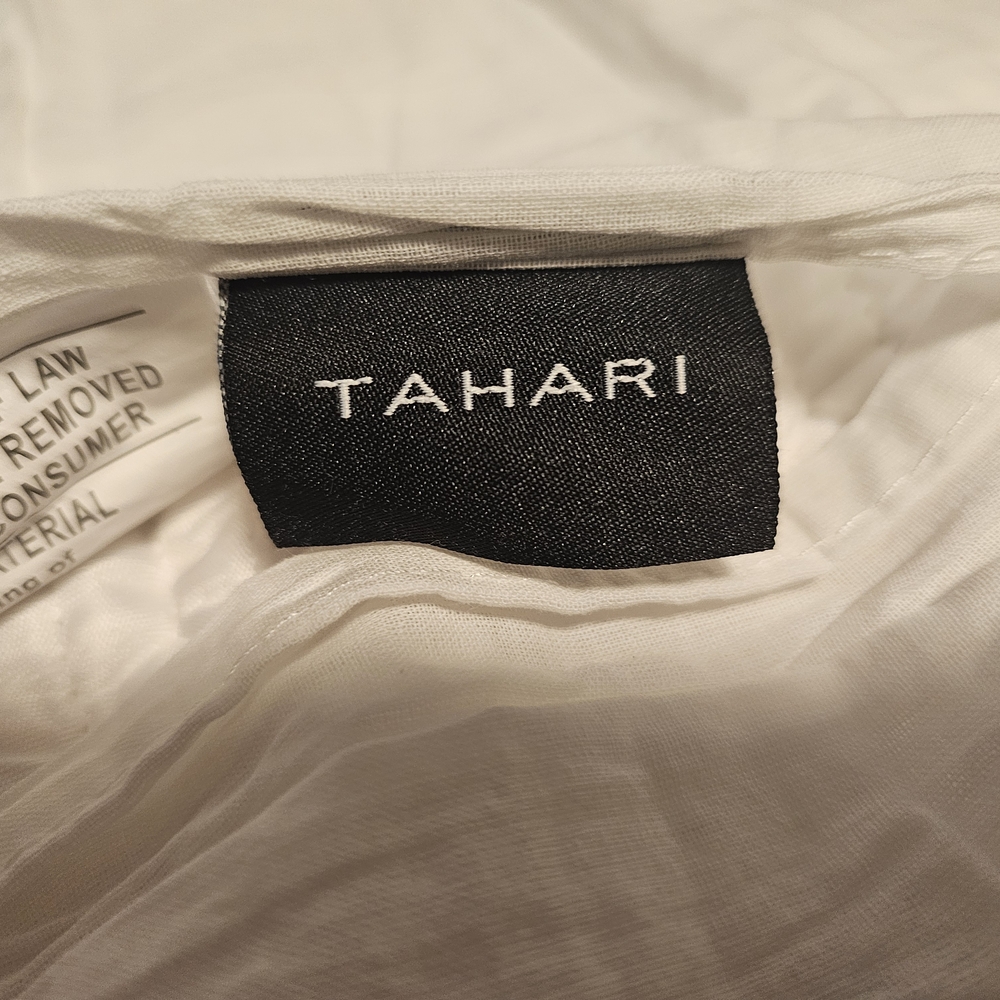 Tahari White King Pillow Shams - Picture 3 of 3